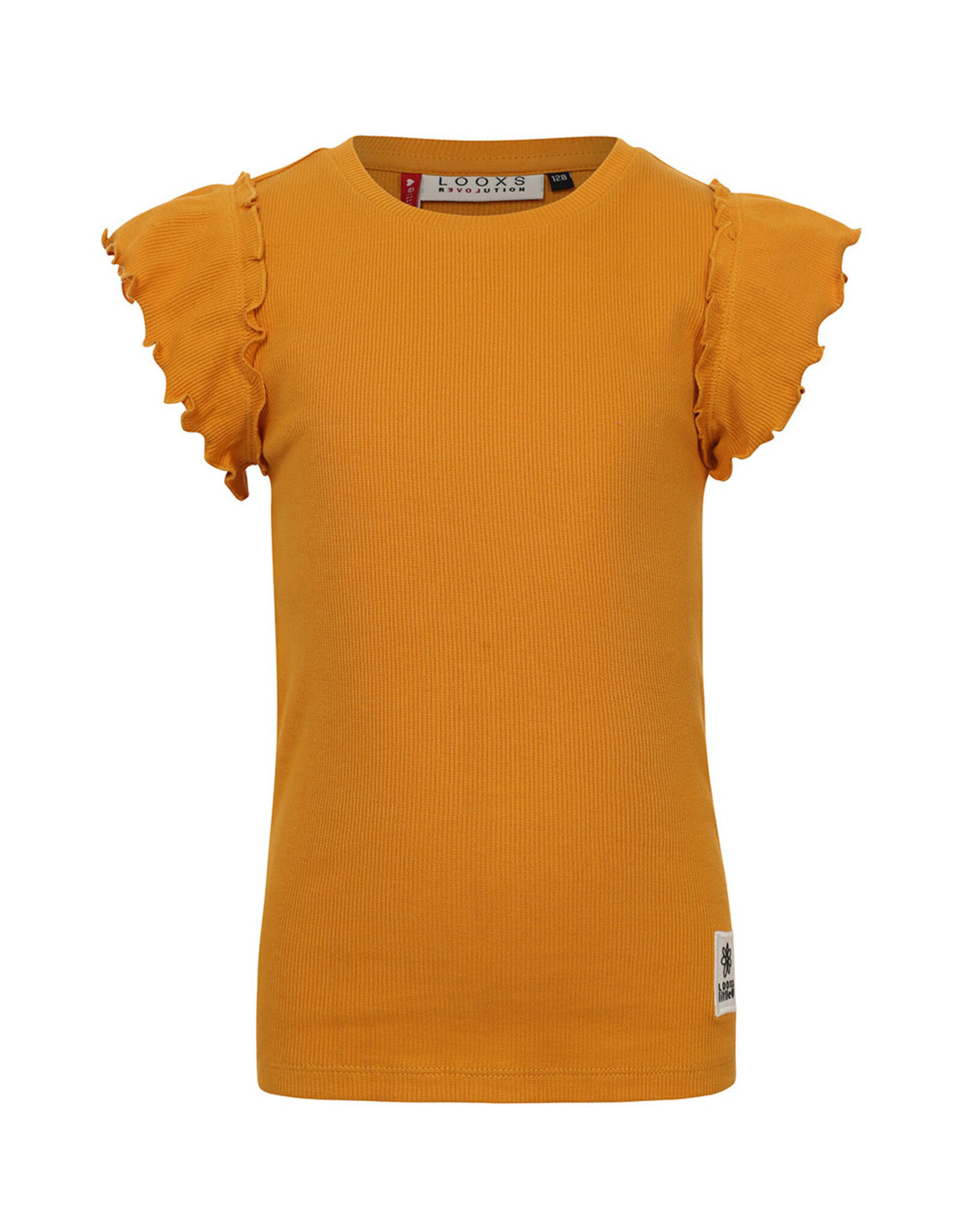 Little Looxs Little rib t-shirt Warm Yellow