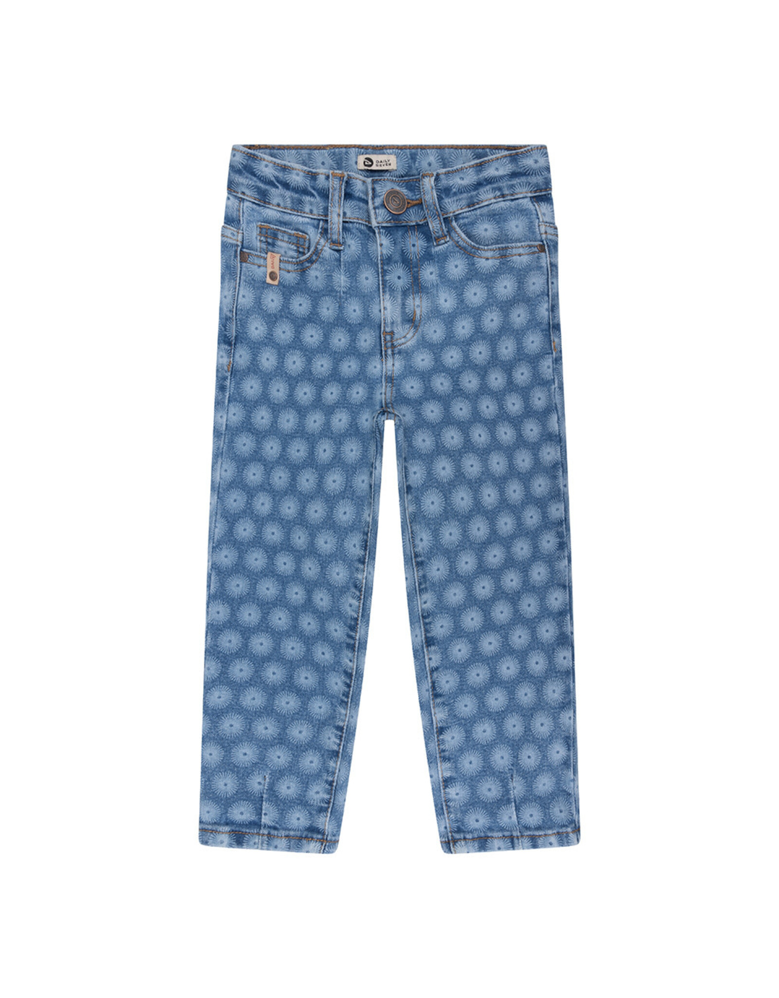 Daily7 Ruby Mom Fit Printed Medium denim