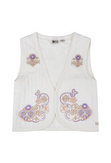 Daily7 Orgnic Padded EmbroideryGilet Off white