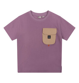 Daily7 Organic T-shirt 3D pocket old purple