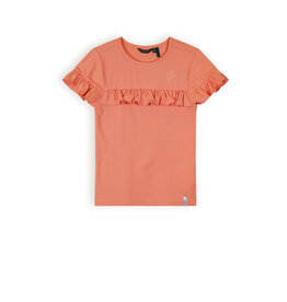 Nono Kovan Rib Jersey Tshirt ruffles Lobster Red