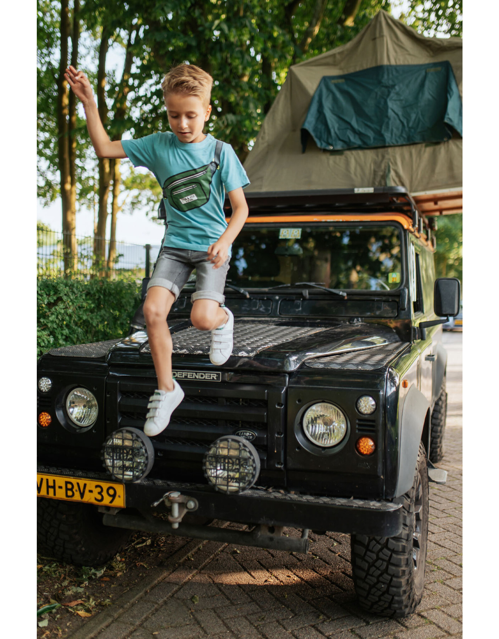Tygo & vito T-shirt Toby Aqua