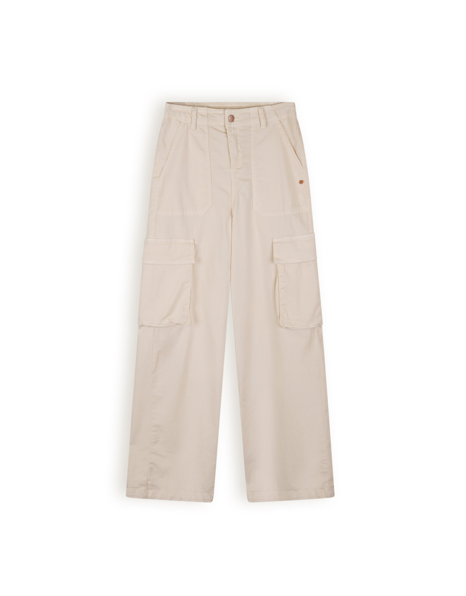 Nobell Susy Garment Dyed Stretch Twill cargo pants Pearled Ivory