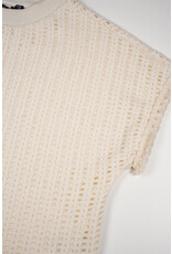 Nobell Kawai Crochet Knit Top Pearled Ivory
