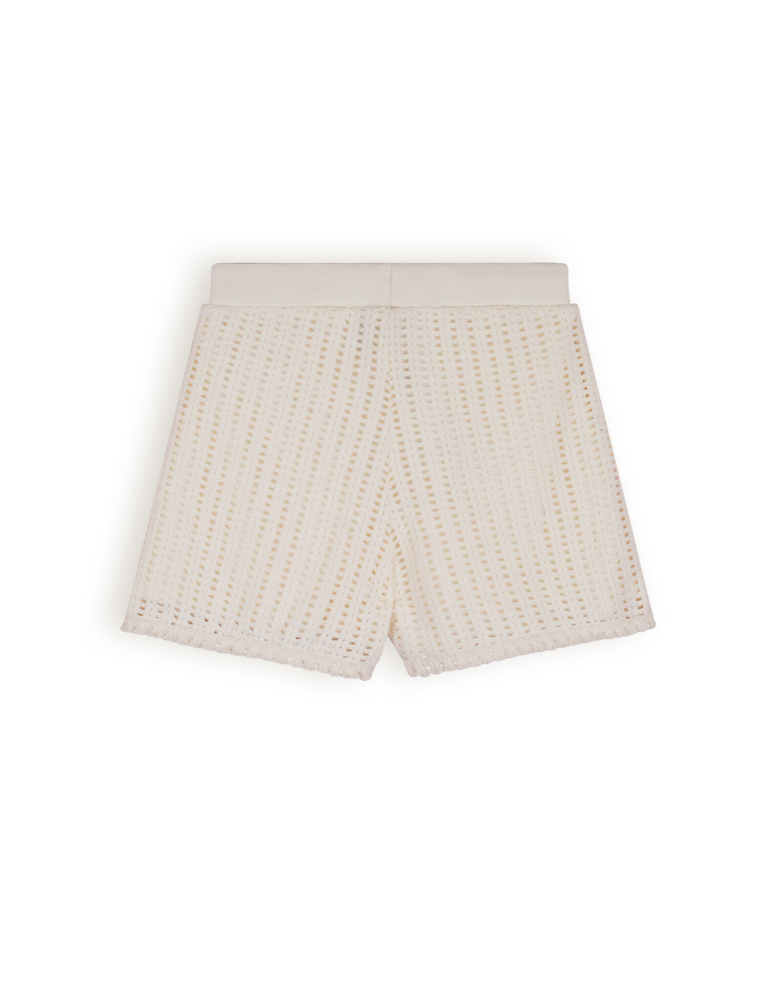 Nobell Silla Crochet Knit Short Pearled Ivory