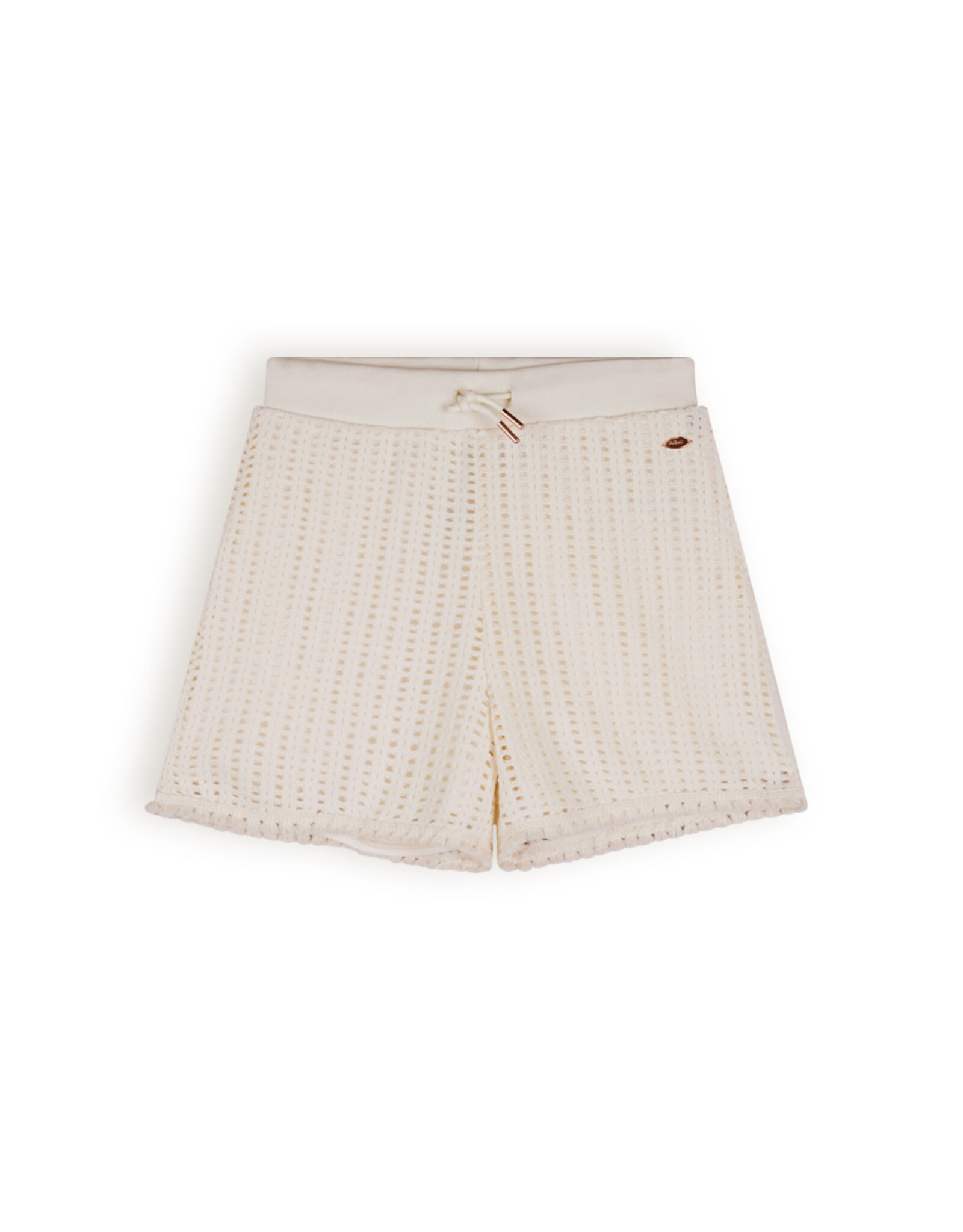 Nobell Silla Crochet Knit Short Pearled Ivory