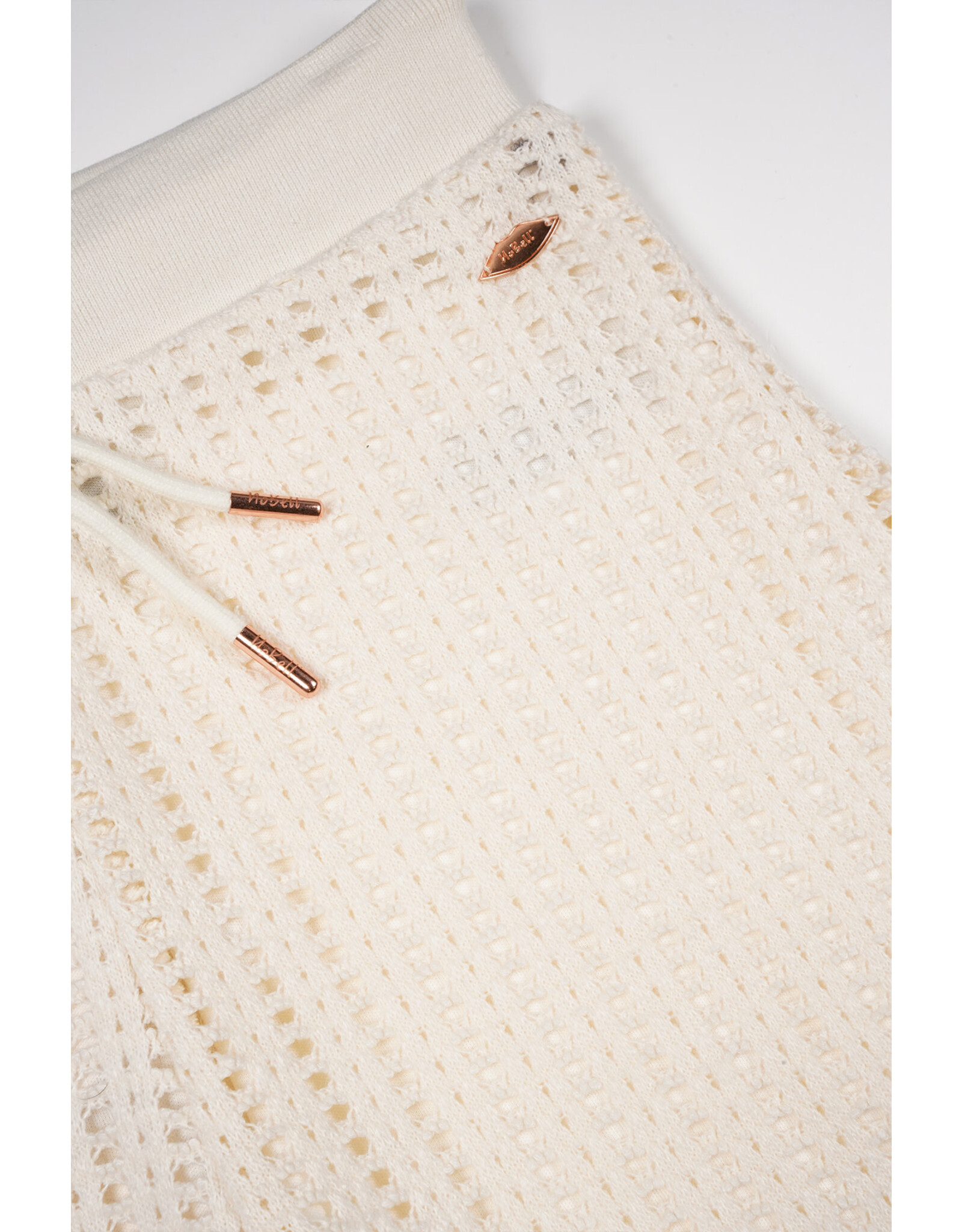 Nobell Silla Crochet Knit Short Pearled Ivory