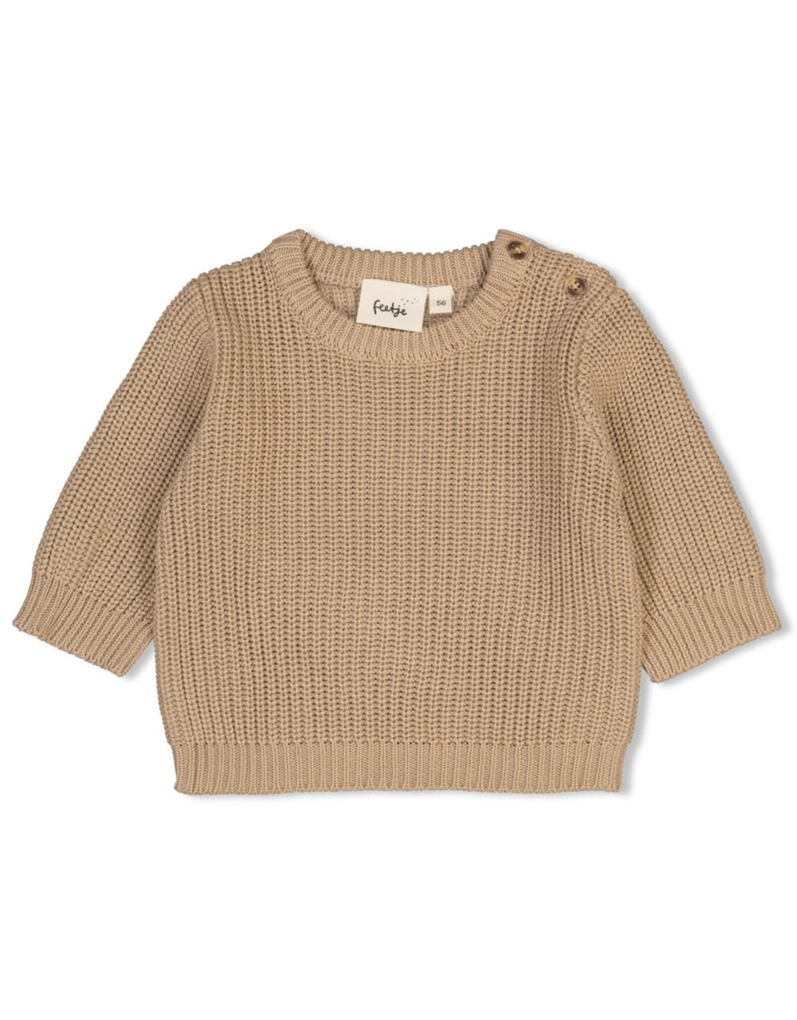 Feetje Sweater gebreid - The Magic is in You Taupe NOS