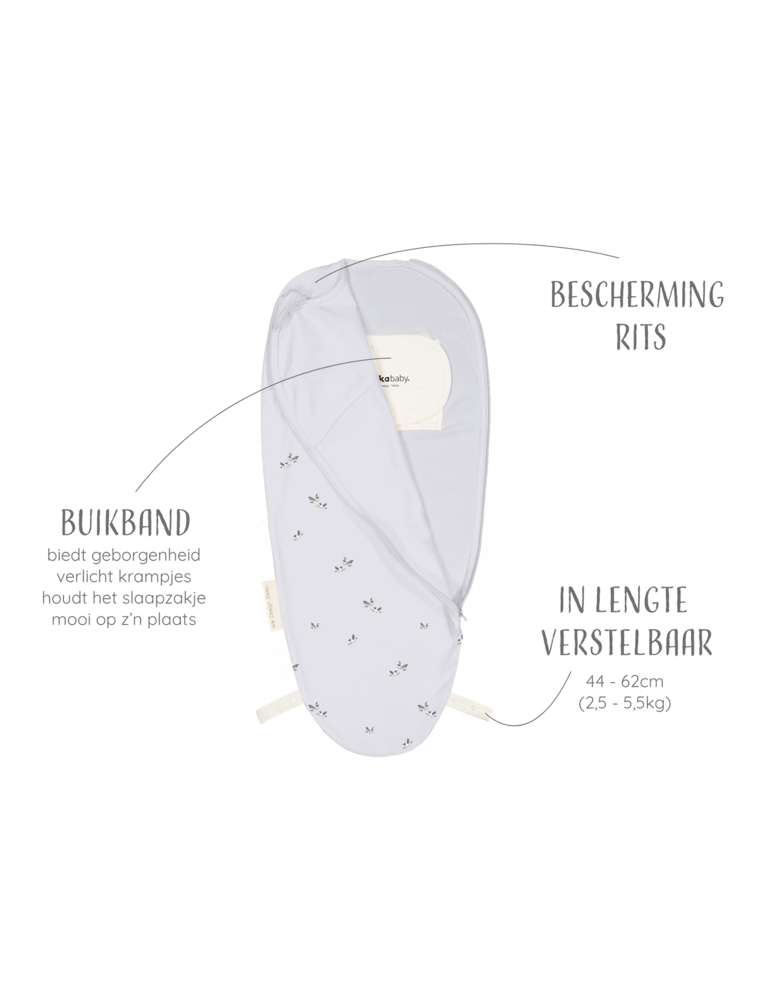 Puckababy Puckababy Piep 0/3 m Cotton - Birds