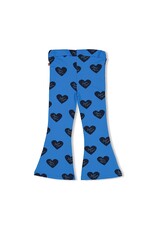 Jubel Flared broek AOP - Amour Toujours Blauw