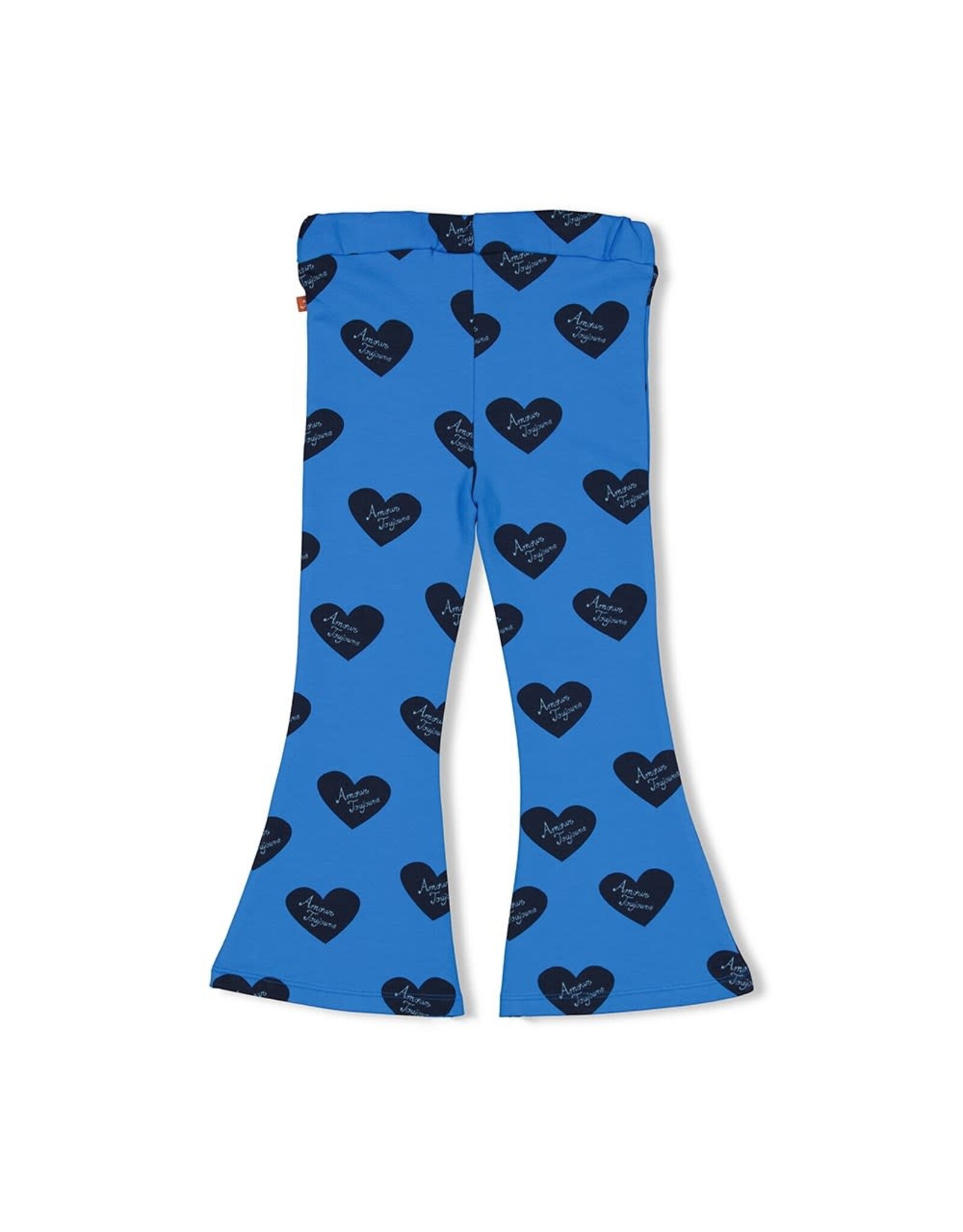 Jubel Flared broek AOP - Amour Toujours Blauw