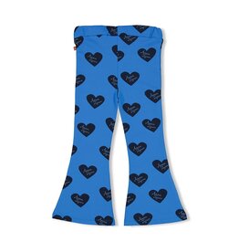 Jubel Flared broek AOP - Amour Toujours Blauw