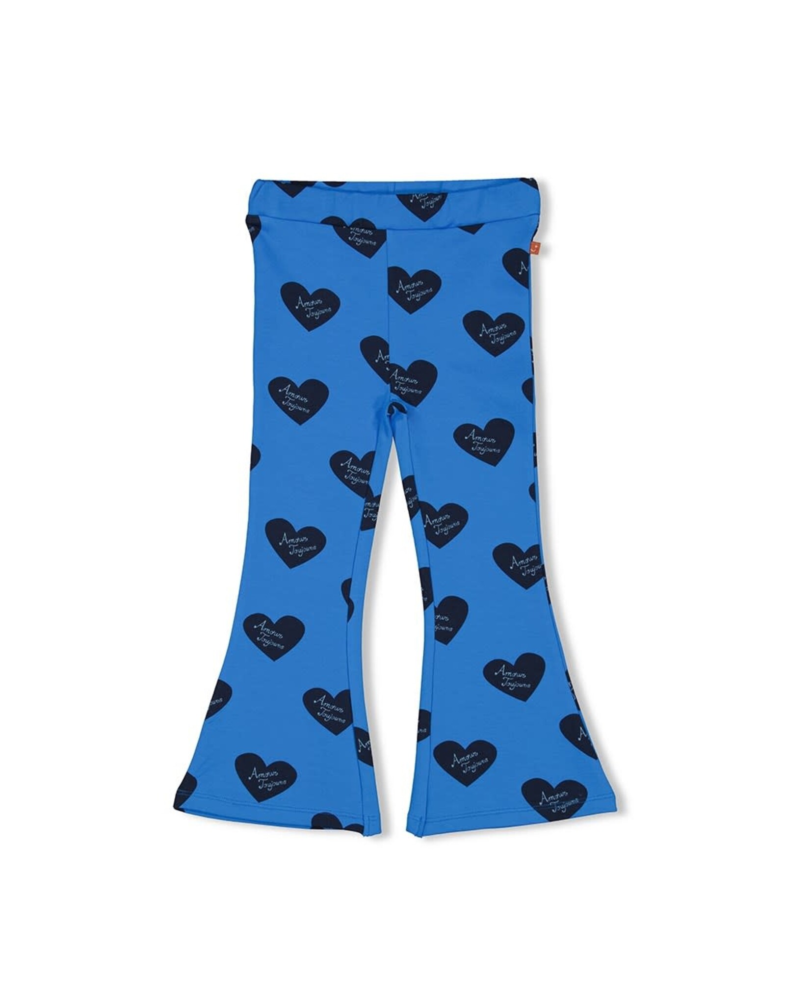 Jubel Flared broek AOP - Amour Toujours Blauw
