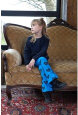 Jubel Flared broek AOP - Amour Toujours Blauw