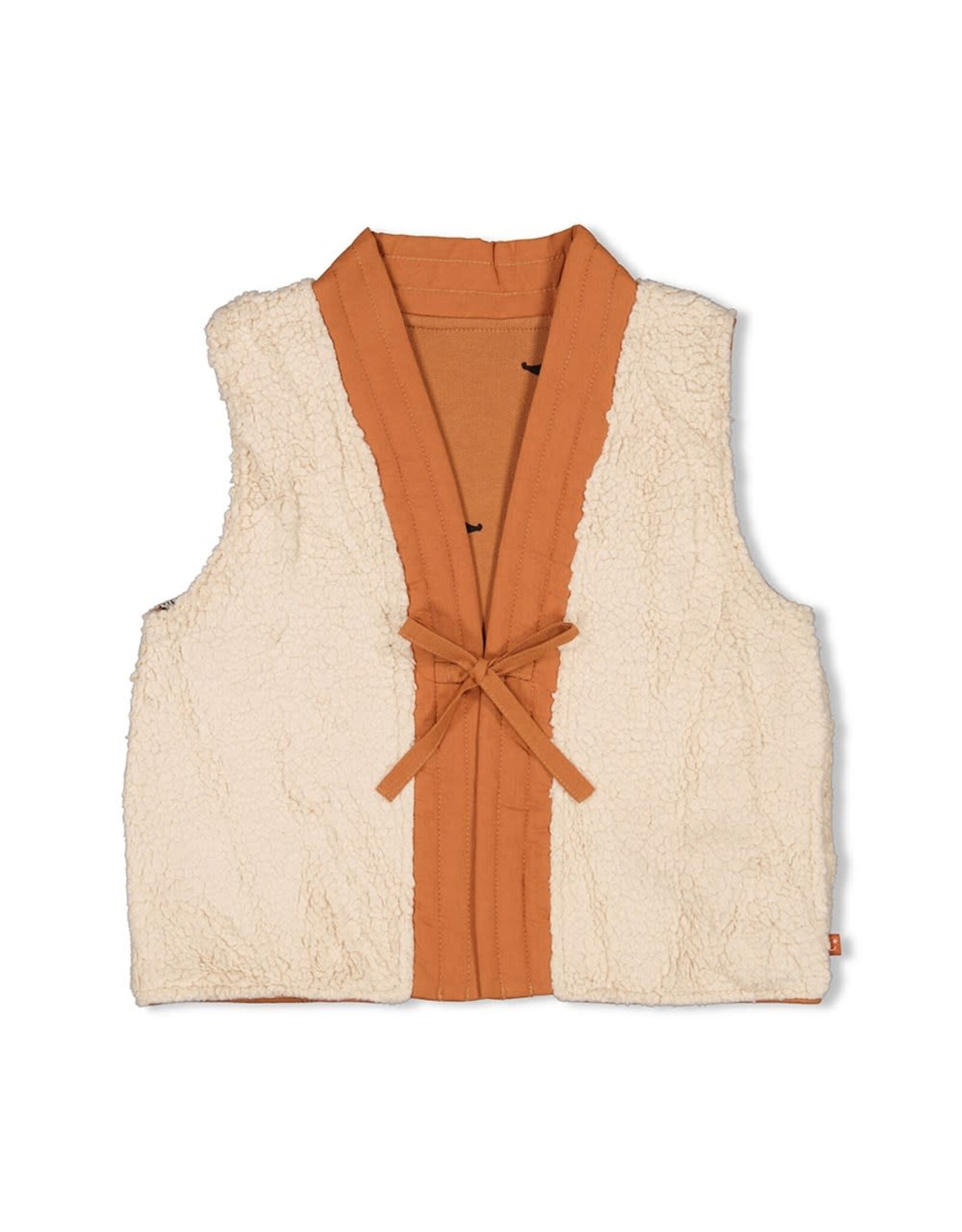 Jubel Omkeerbaar Gilet Teddy / AOP - Amour Toujours Camel