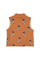 Jubel Omkeerbaar Gilet Teddy / AOP - Amour Toujours Camel