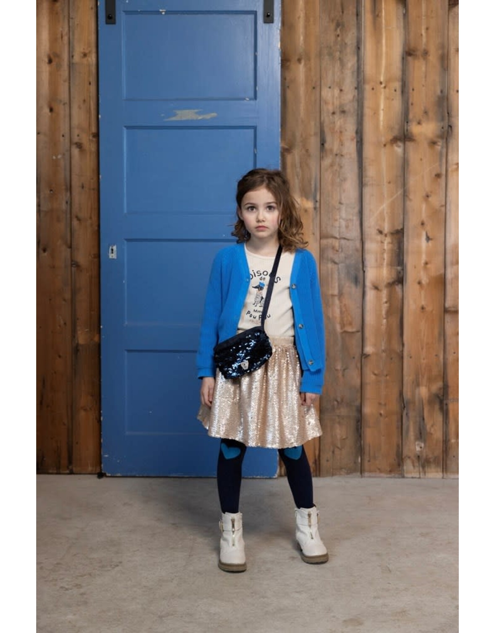 Jubel Vest gebreid - Amour Toujours Blauw