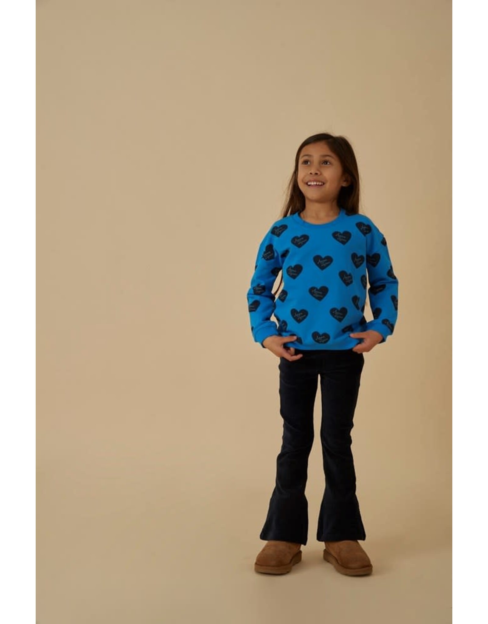 Jubel Sweater AOP - Amour Toujours Blauw