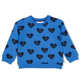 Jubel Sweater AOP - Amour Toujours Blauw