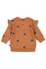 Feetje Sweater AOP - Amour Toujours Camel