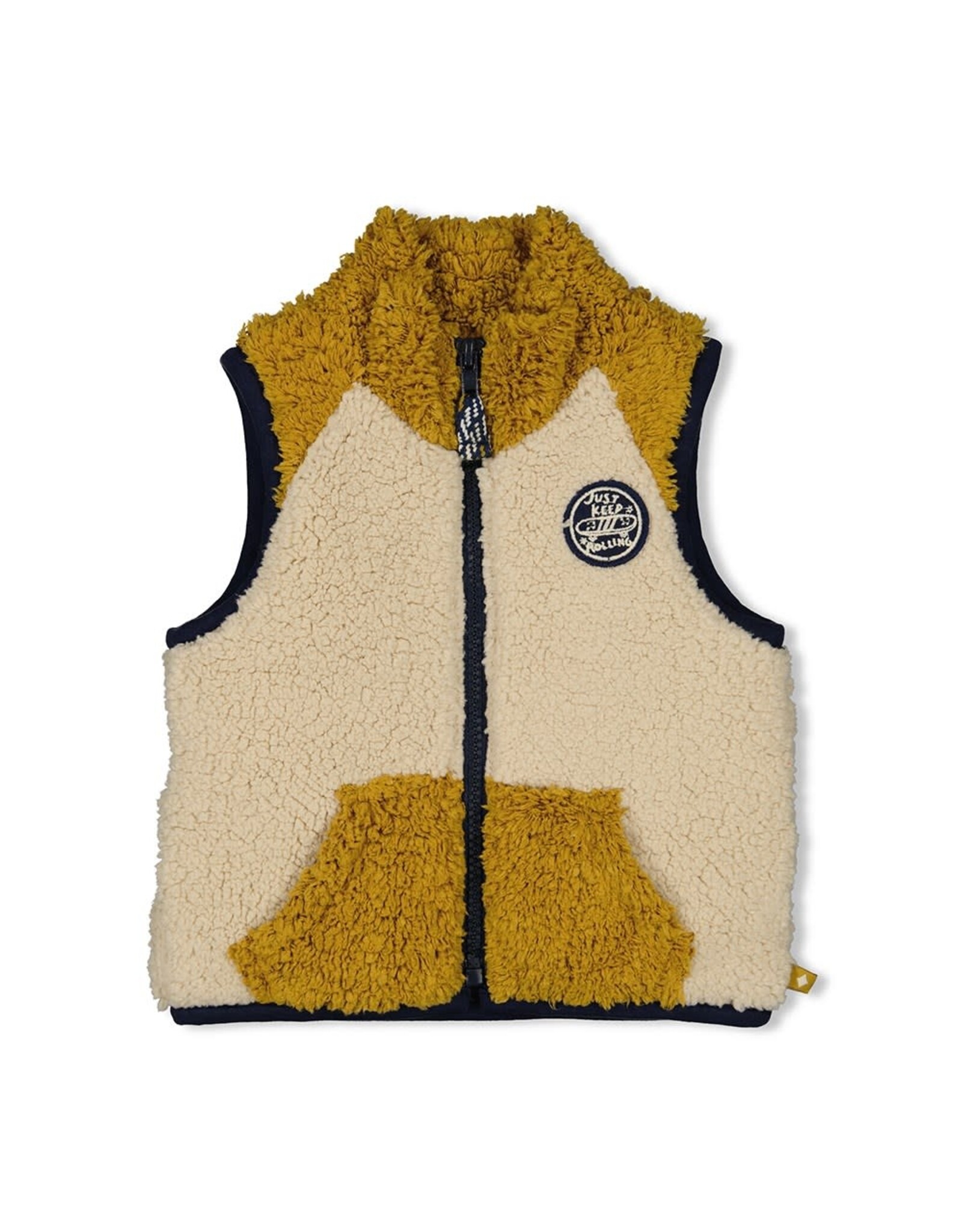 Feetje Teddy gilet - Keep Rolling Offwhite