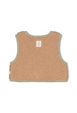 Feetje Bouclé gilet - Into The Forest Hazelnoot