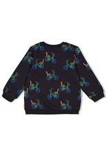 Sturdy Sweater AOP - Fun Days Antraciet