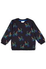 Sturdy Sweater AOP - Fun Days Antraciet