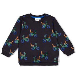 Sturdy Sweater AOP - Fun Days Antraciet