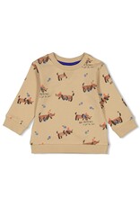 Feetje Sweater AOP - Go Fetch Zand