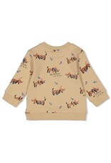 Feetje Sweater AOP - Go Fetch Zand