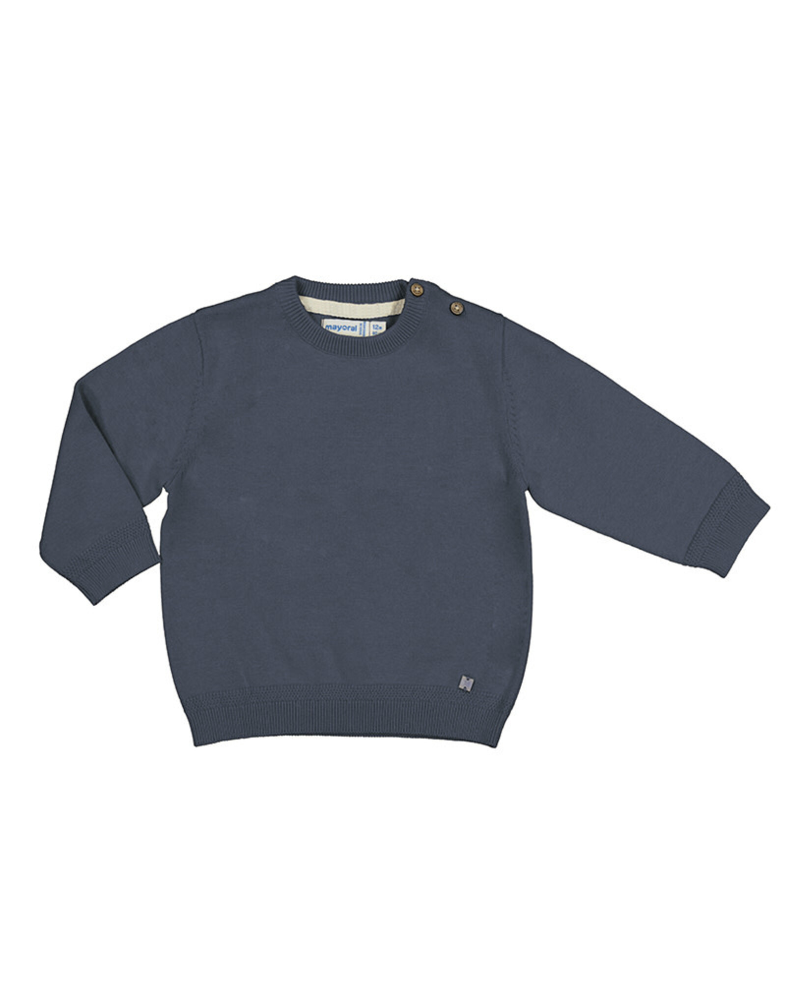 Mayoral Basic cotton jumper Petroleum  Mini