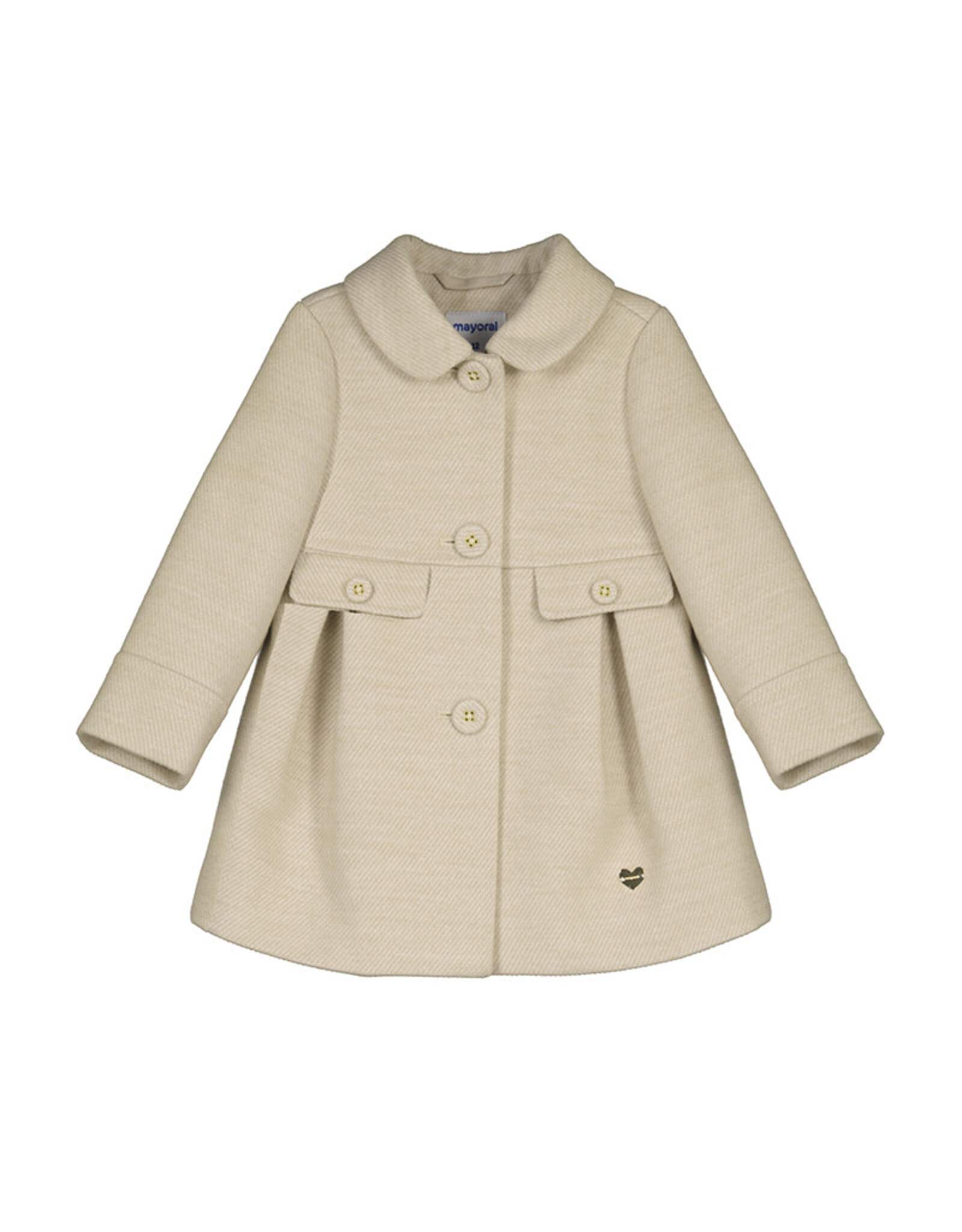 Mayoral Woolen Coat  Sepia mix