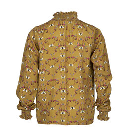 KIE Stone Blouse yellow bee