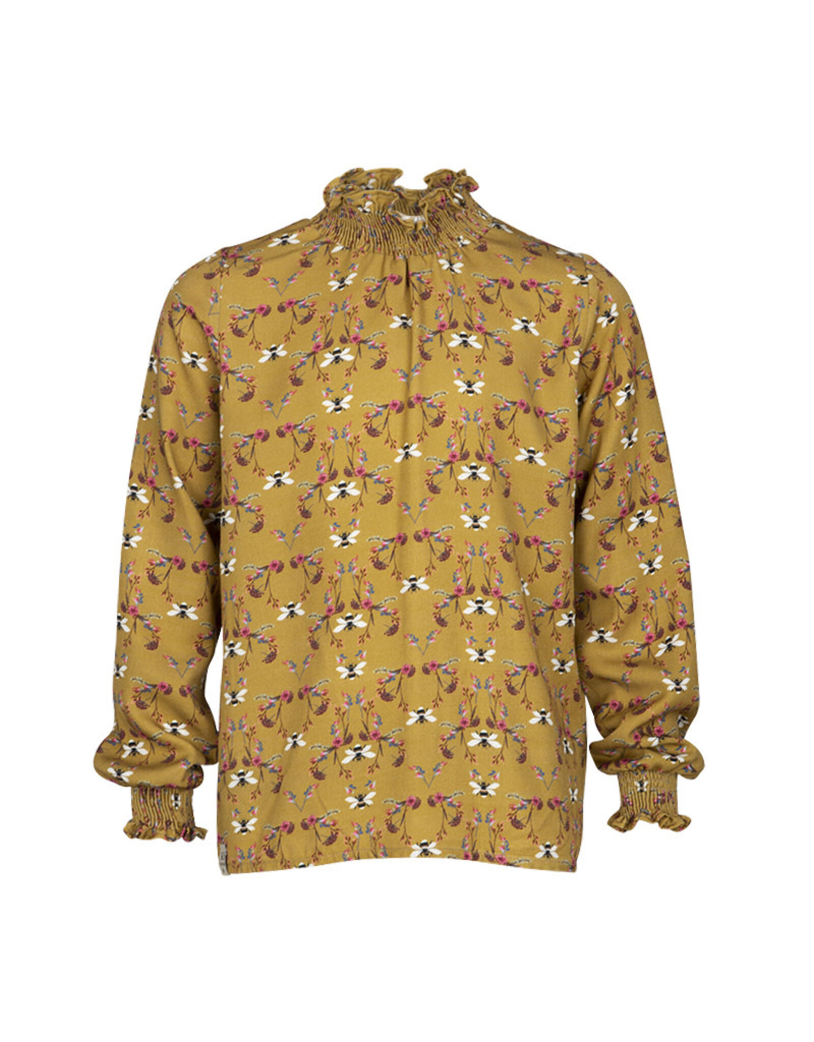 KIE Stone Blouse yellow bee