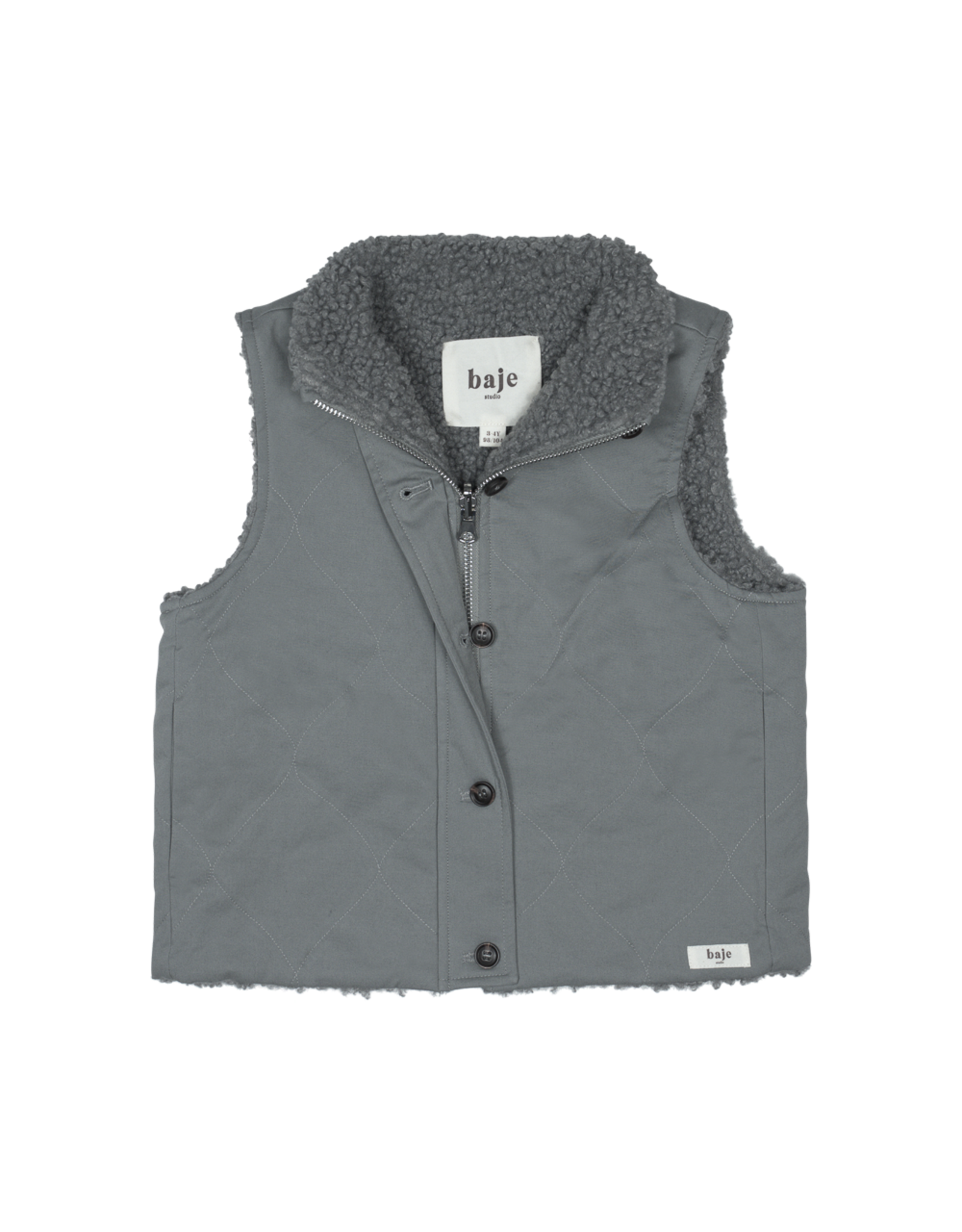Baje Studio Eyot bodywarmer greyish blue