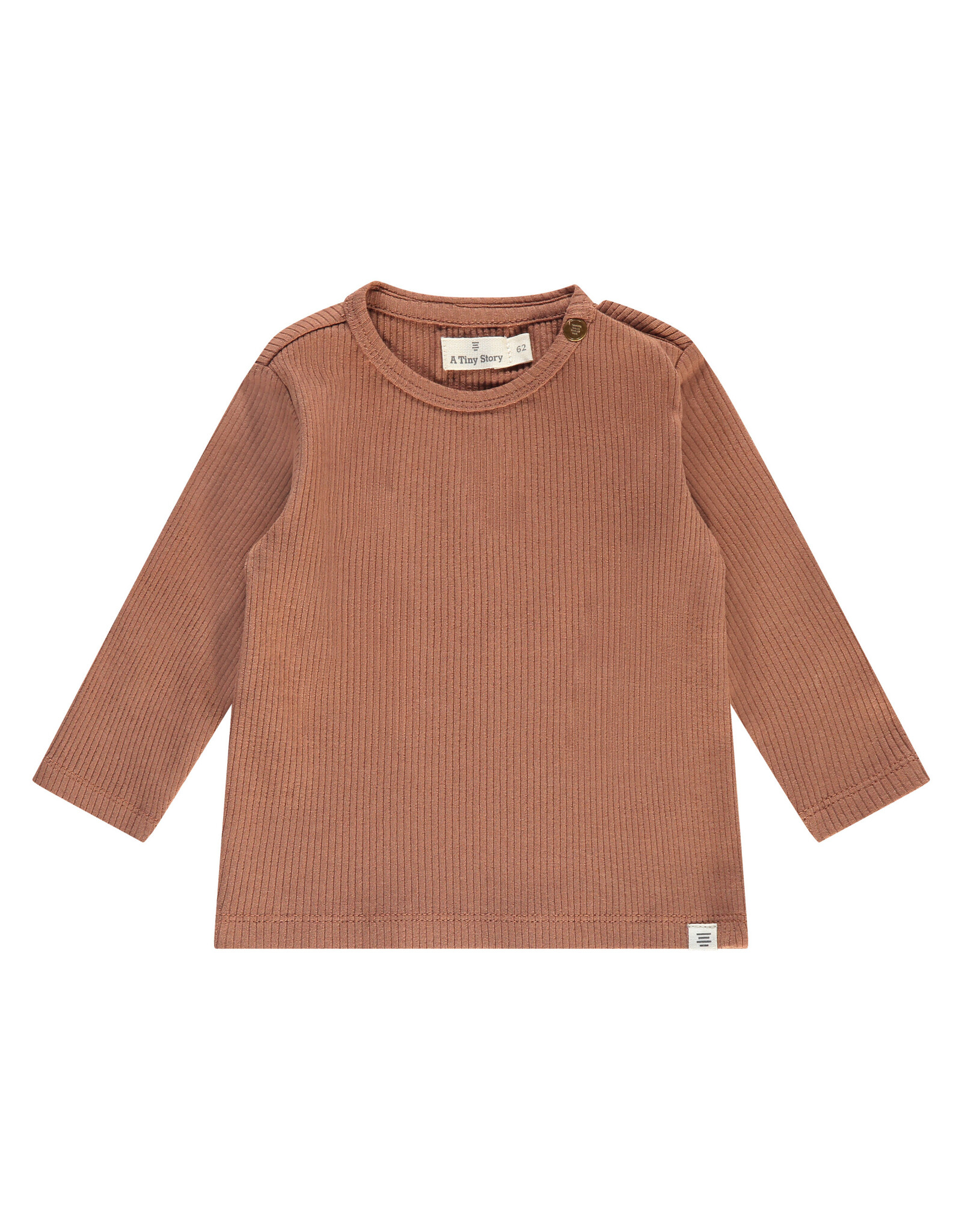 A Tiny Story baby t-shirt long sleeve mocha