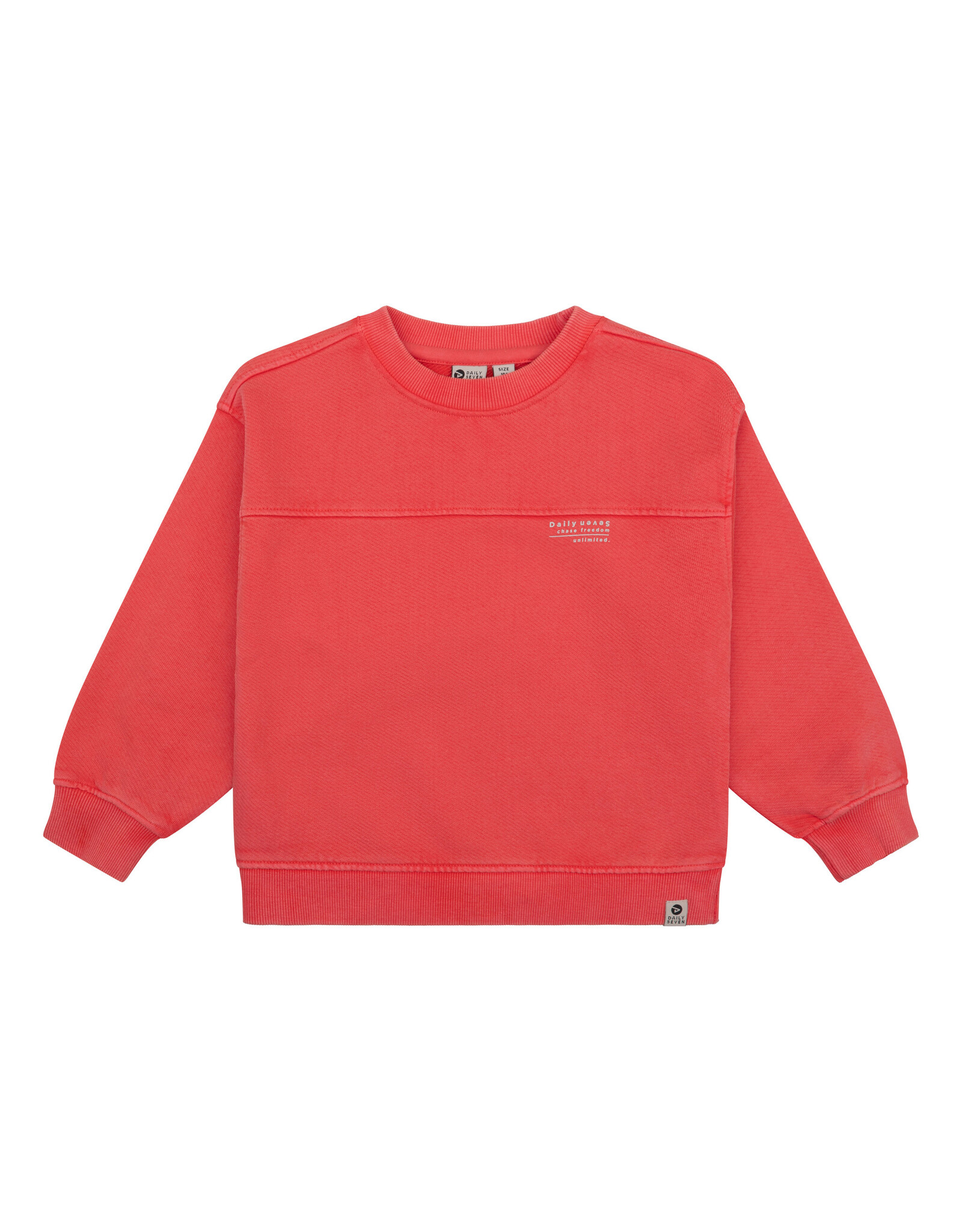 Daily7 Sweater Oversized Washed Flame Red