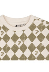 Daily7 Sweater Oversized Allover Print Sandshell W24