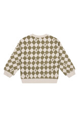 Daily7 Sweater Oversized Allover Print Sandshell W24