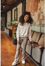 Looxs 10sixteen Flare pants Taupe grey