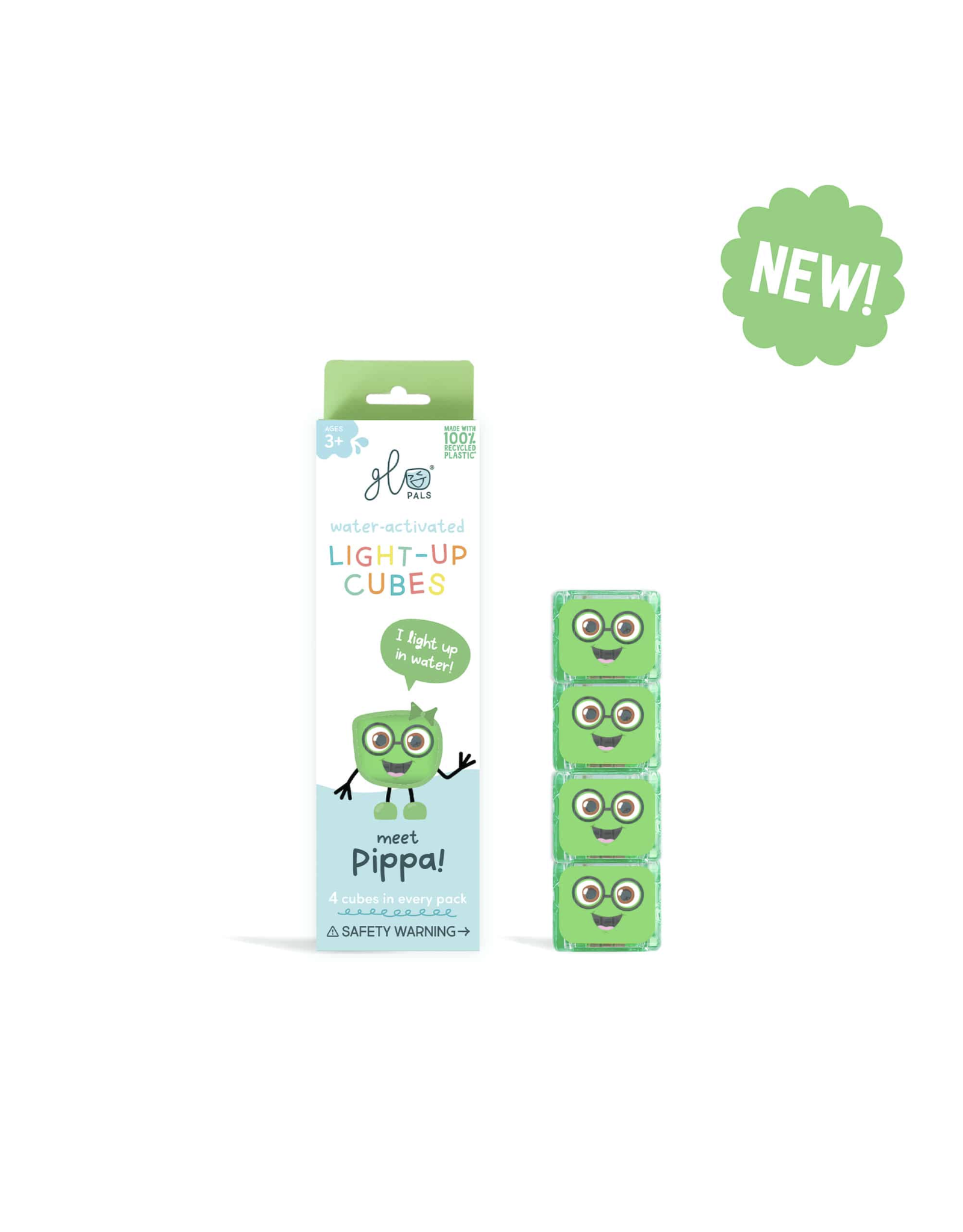 Glo pals Glo Pals light up cubes ( set 4 ) Pippa