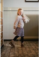 Levv POSIELW241 AOP Soft grey flower