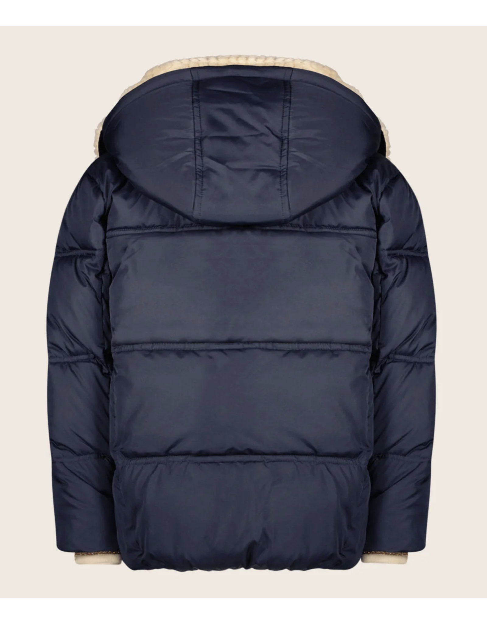 Like Flo Amaya Flo girls short fancy hooded jacket Navy