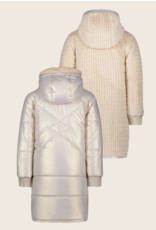 Like Flo Ariana Flo girls reversible hooded long jacket Metallic lt. Gold