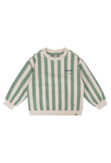 Daily7 Sweater Oversized Stripe Slate Green W24