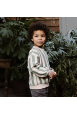 Daily7 Sweater Oversized Stripe Slate Green W24