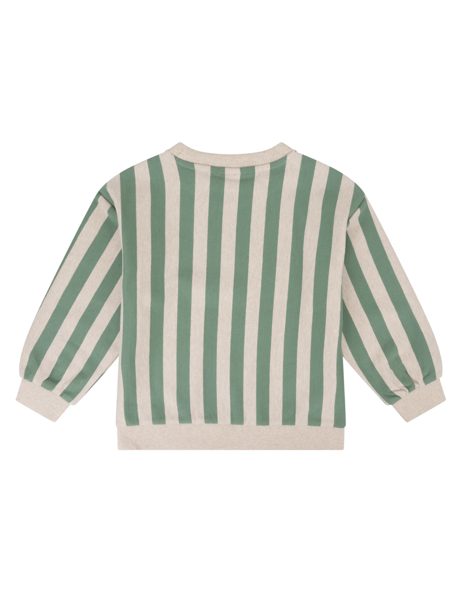 Daily7 Sweater Oversized Stripe Slate Green W24