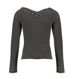 FRANKIE&LIBERTY Puck Sweatshirt Stripes Off White Black