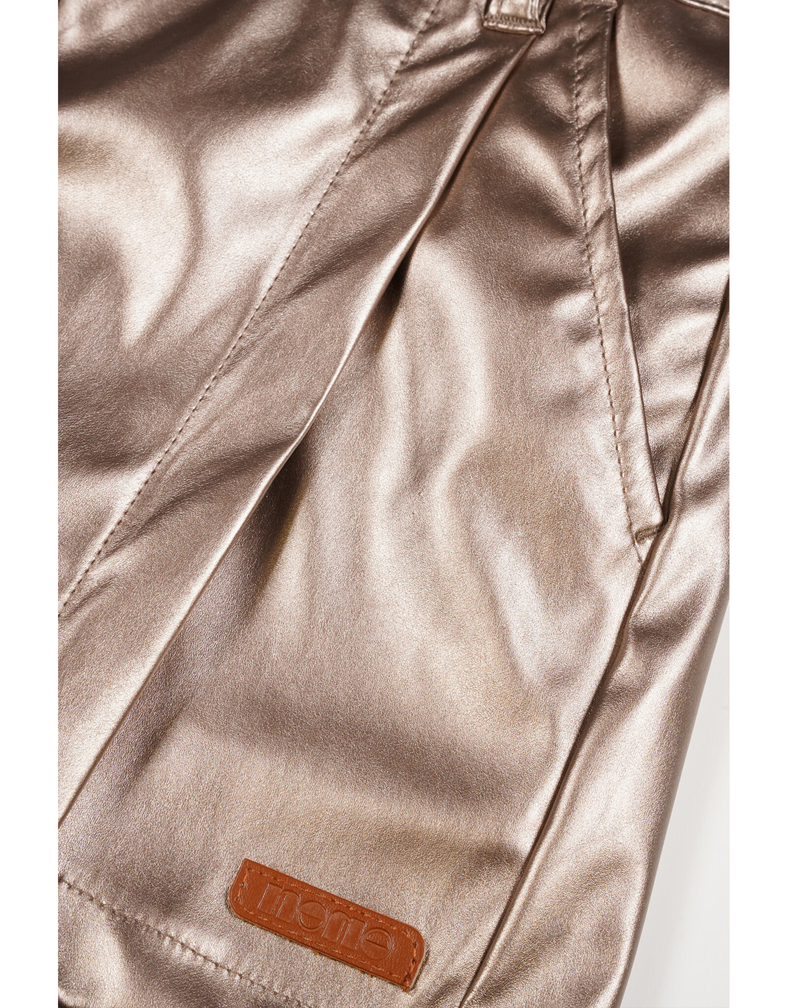 Nono Simona coated bronze skort Sand Blush